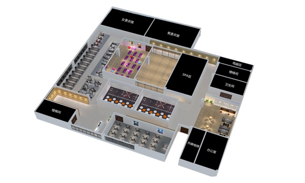 1700平方健身房配置方案-广西leyu.乐鱼体育健身器材有限公司