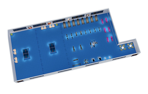 150平方健身房配置方案-广西leyu.乐鱼体育健身器材有限公司