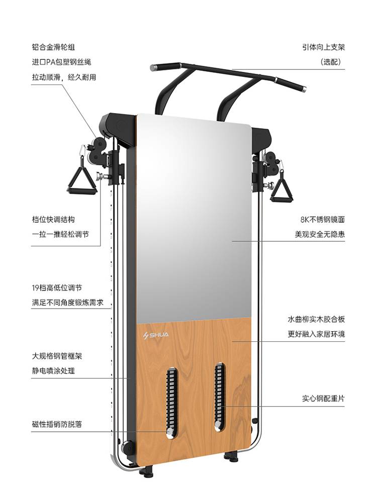 SH-G699 壁挂式拉绳训练器-广西leyu.乐鱼体育健身器材有限公司